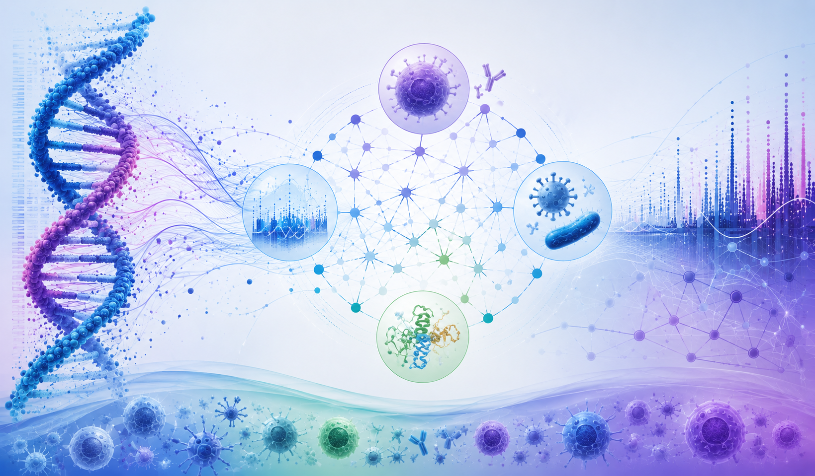 DNA, immune biology and genetic data connected in an integrated research network